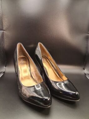 Nine & Co. Black Patent Pointed-Toe High Heels